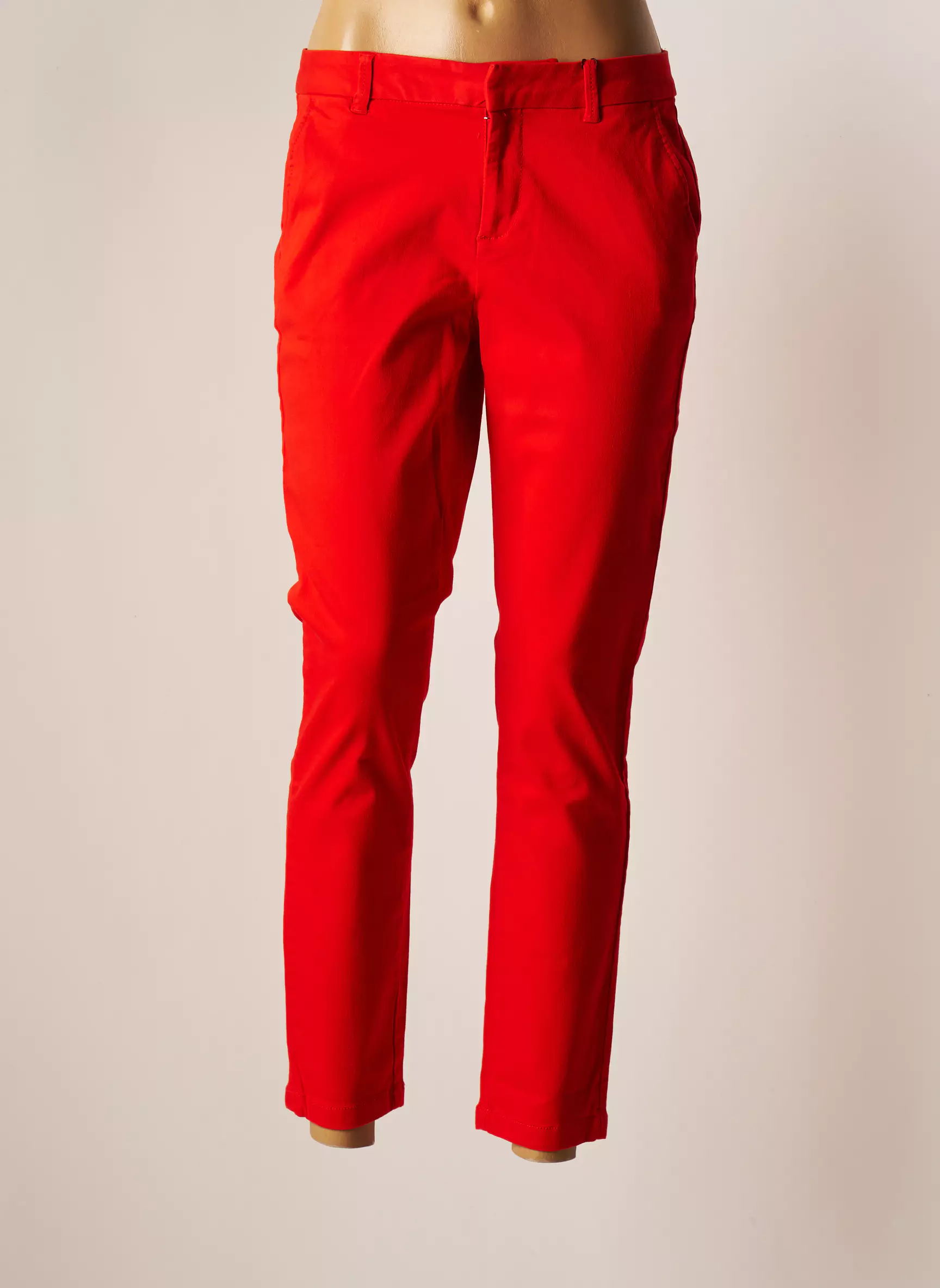 Vero Moda Pantalons Chino Femme couleur orange