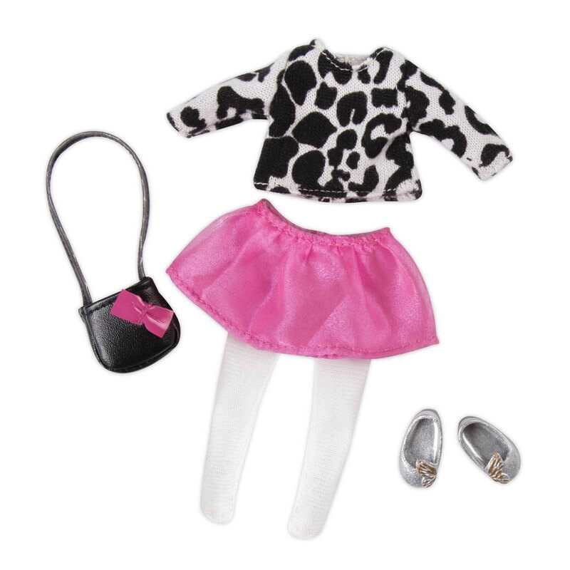 Ensemble jupe et pull pour poupée 15 cm