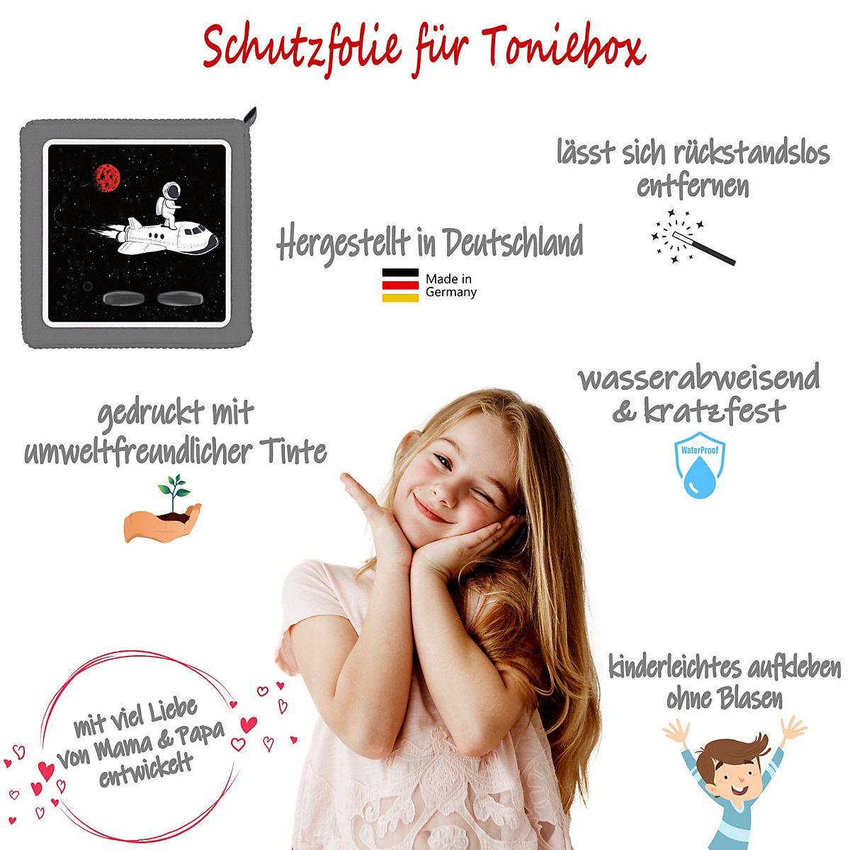 Schutzfolie für Toniebox, Dekofolie für Toniebox, Toniebox Aufkleber