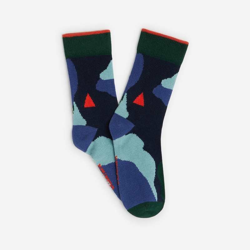 Chaussettes garçon camouflage bleues Catimini