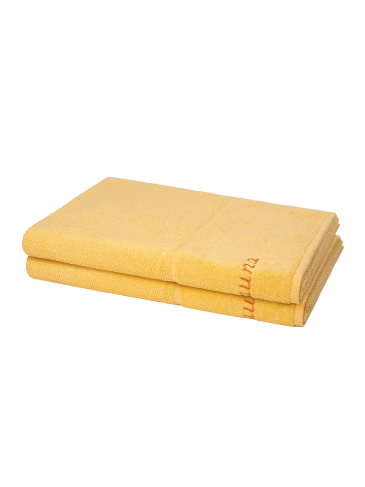 Möve for Frottana 2 X Saunatuch im Set Pearl in Maize günstig kaufen 80 x 200 cm