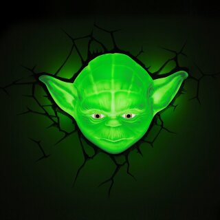 Star Wars 3D LED Leuchte Yoda 21 cm