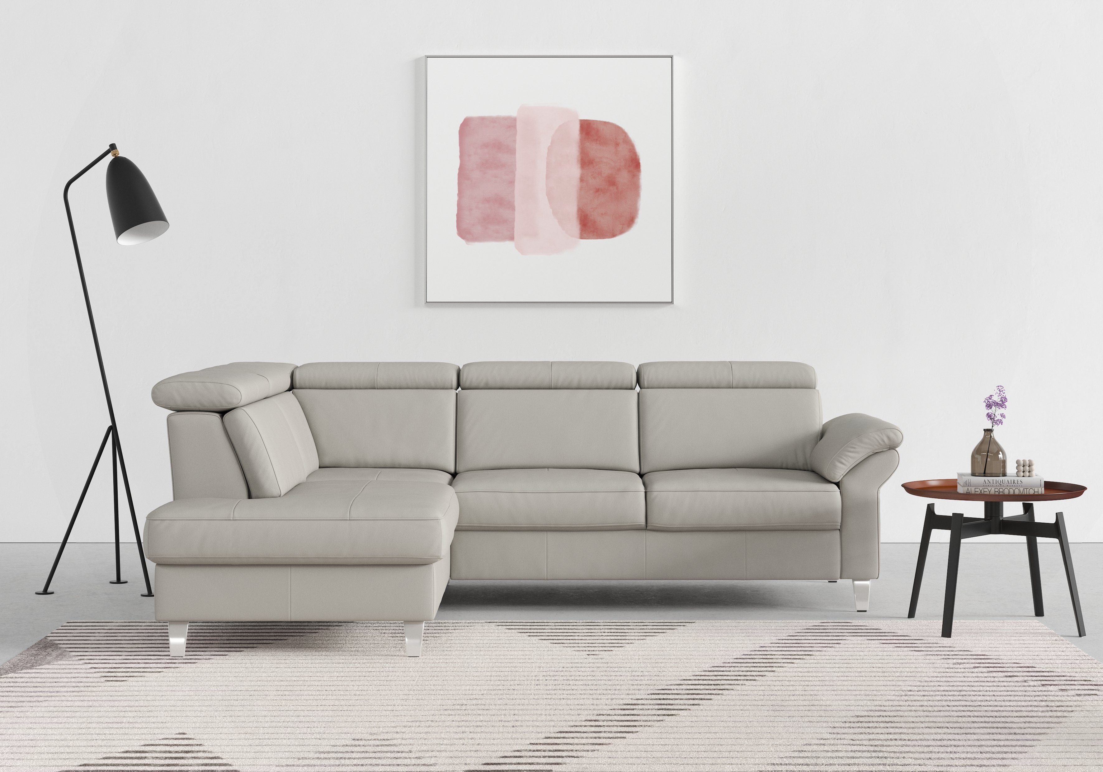 sit&more Ecksofa Arngast, inklusive Kopfteilverstellung und Federkern