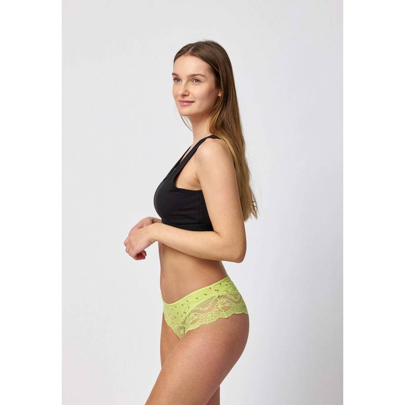Snocks Hipster mit Spitze aus Bio-Baumwolle Unterhose Damen
