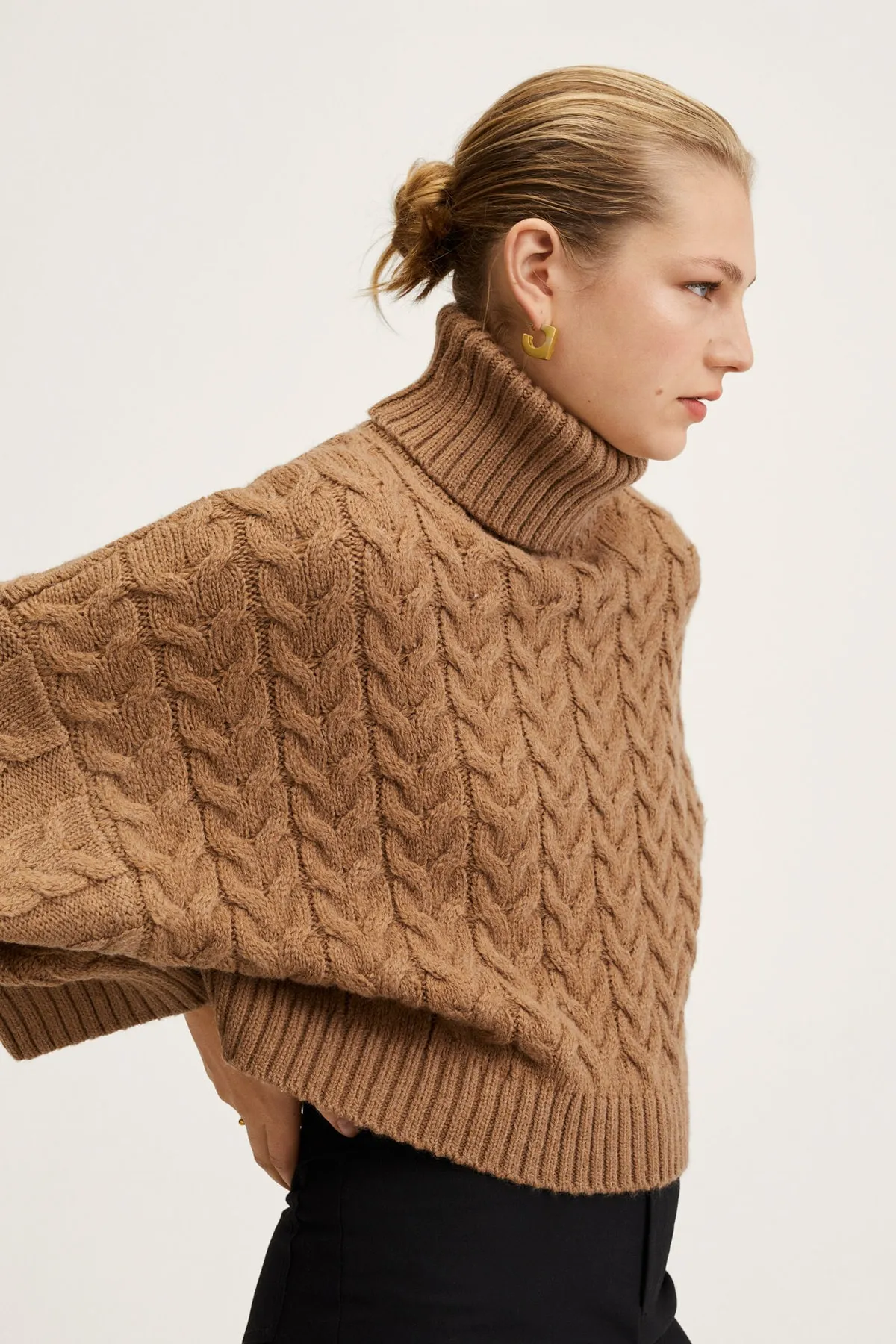 MANGO  Pullover - Braun - Regular Fit