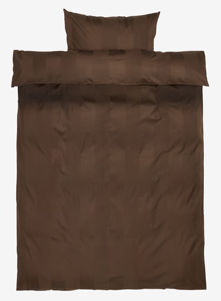 BARBO satin bedding set, gold, 140x200, brown