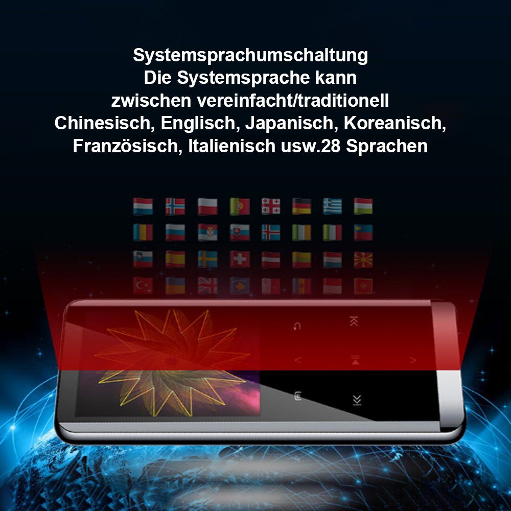 Jormftte tragbarem Musikplayer mit Bluetooth MP3-Player