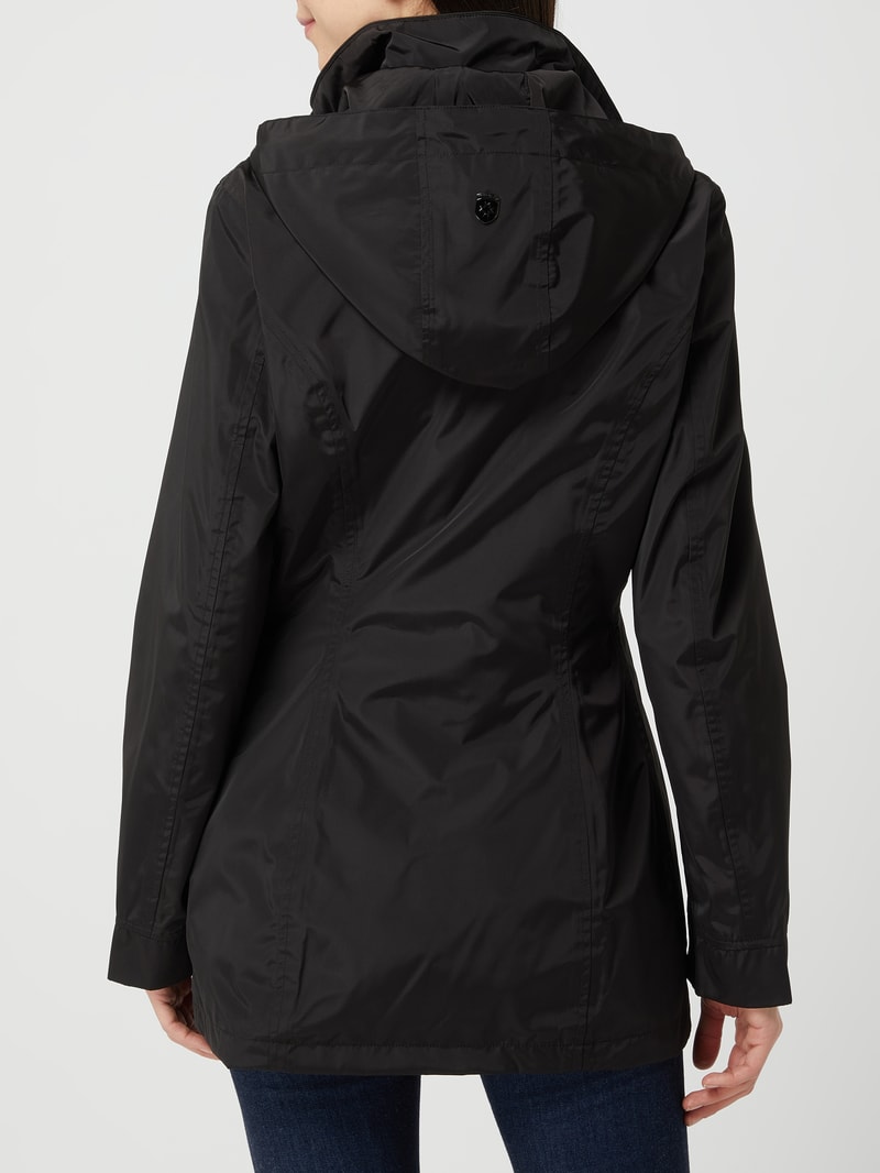 Funktionsjacke mit Label-Applikation Modell 'TOUJOURS 382' in schwarz