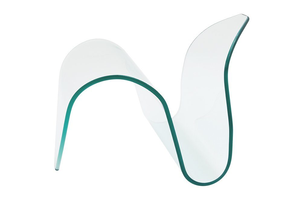 riess-ambiente Zeitungsständer FANTOME 62cm transparent (Einzelartikel, 1 St), Wohnzimmer · Glas · Modern Design