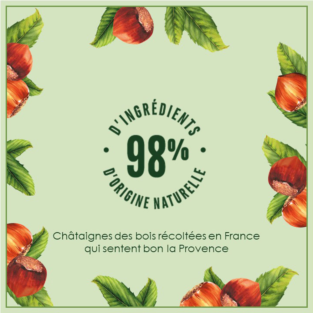 le petit marseillais Berlingot  Gel Douche Bio Nourrissante,au PH neutre, Châtaigne Des Bois, 250ml Gel douche