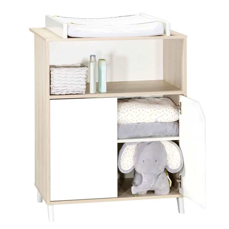 Commode à langer 2 en 1 Scandi naturel