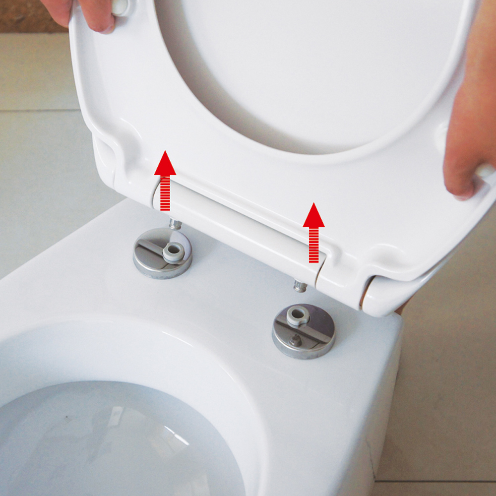 Bad Komfort WC-Sitz Slim Steine mit Blätter