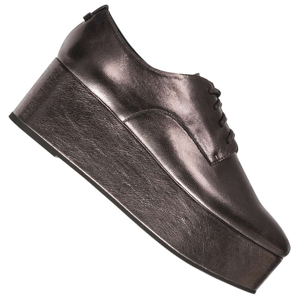 Calvin Klein Platform Oxford Damen Schuhe E5566GUN