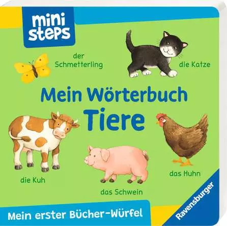 ministeps: Mein erster Bücher-Würfel: Meine ersten Wörter (Bücher-Set)
