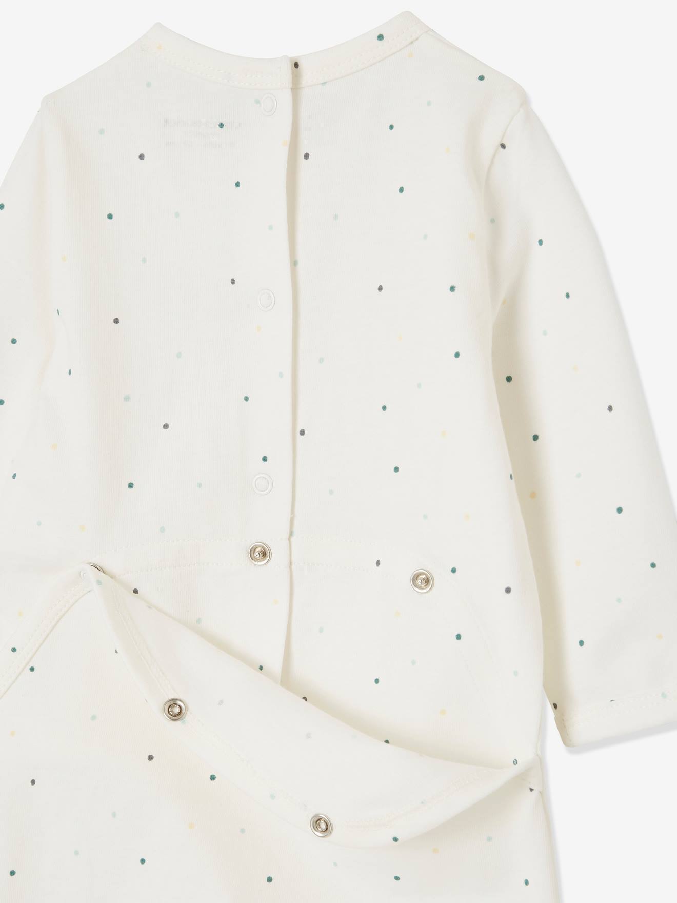 Lot de 2 pyjamas bébé ouverture naissance en cotob bio 