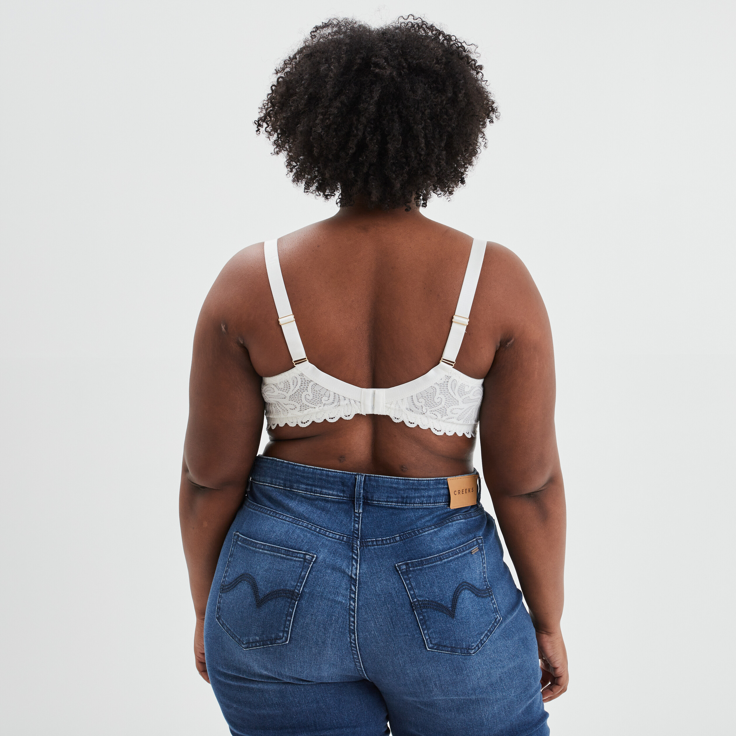 Soutien-gorge emboîtant dentelle blanc femme grande taille | La Halle