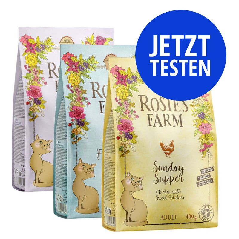 Probierpaket Rosie's Farm Adult 3 x 400 g zu TOP-Preisen | bitiba