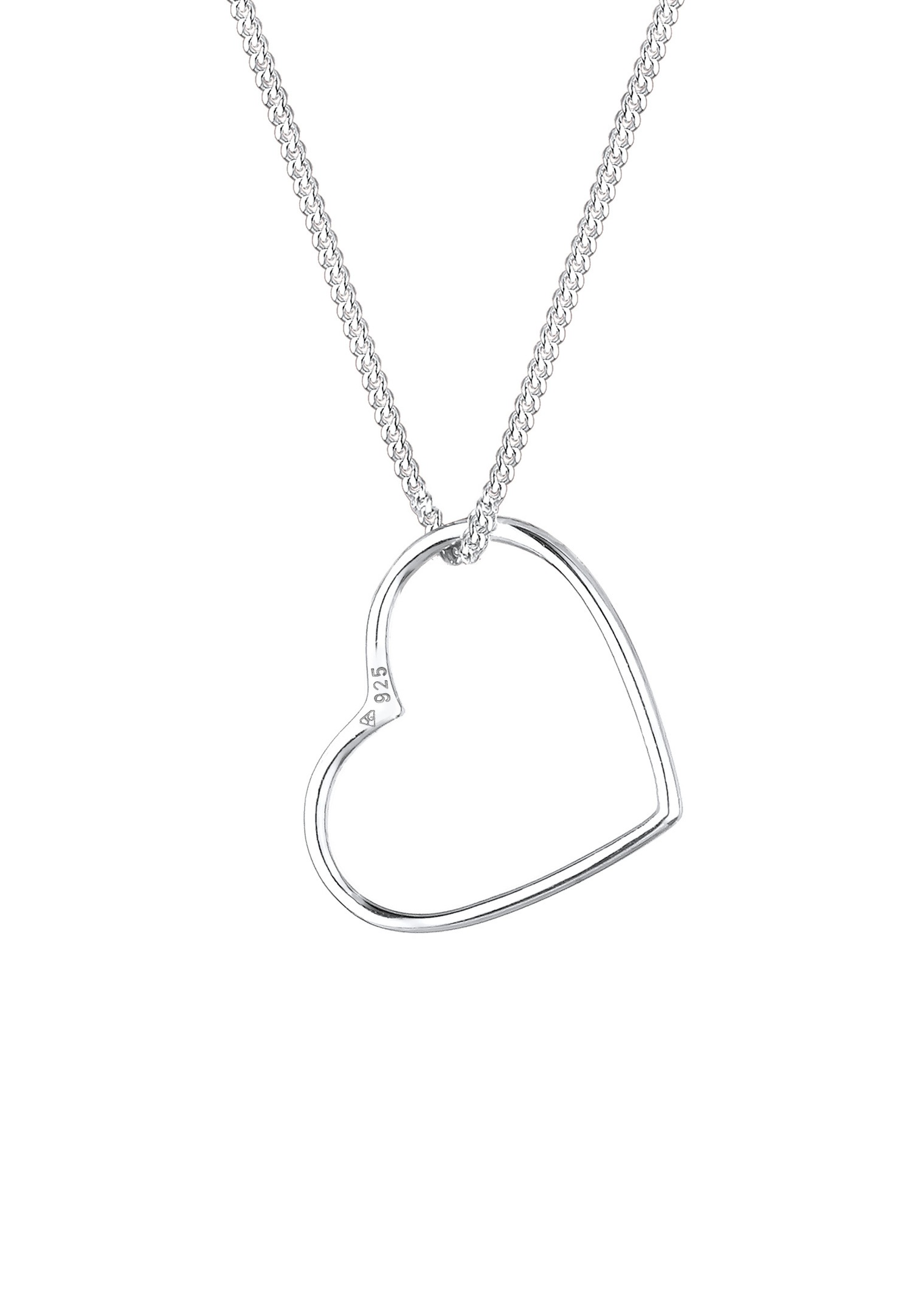 Elli Halskette Herz Liebe Filigran Anhänger 925 Sterling Silber