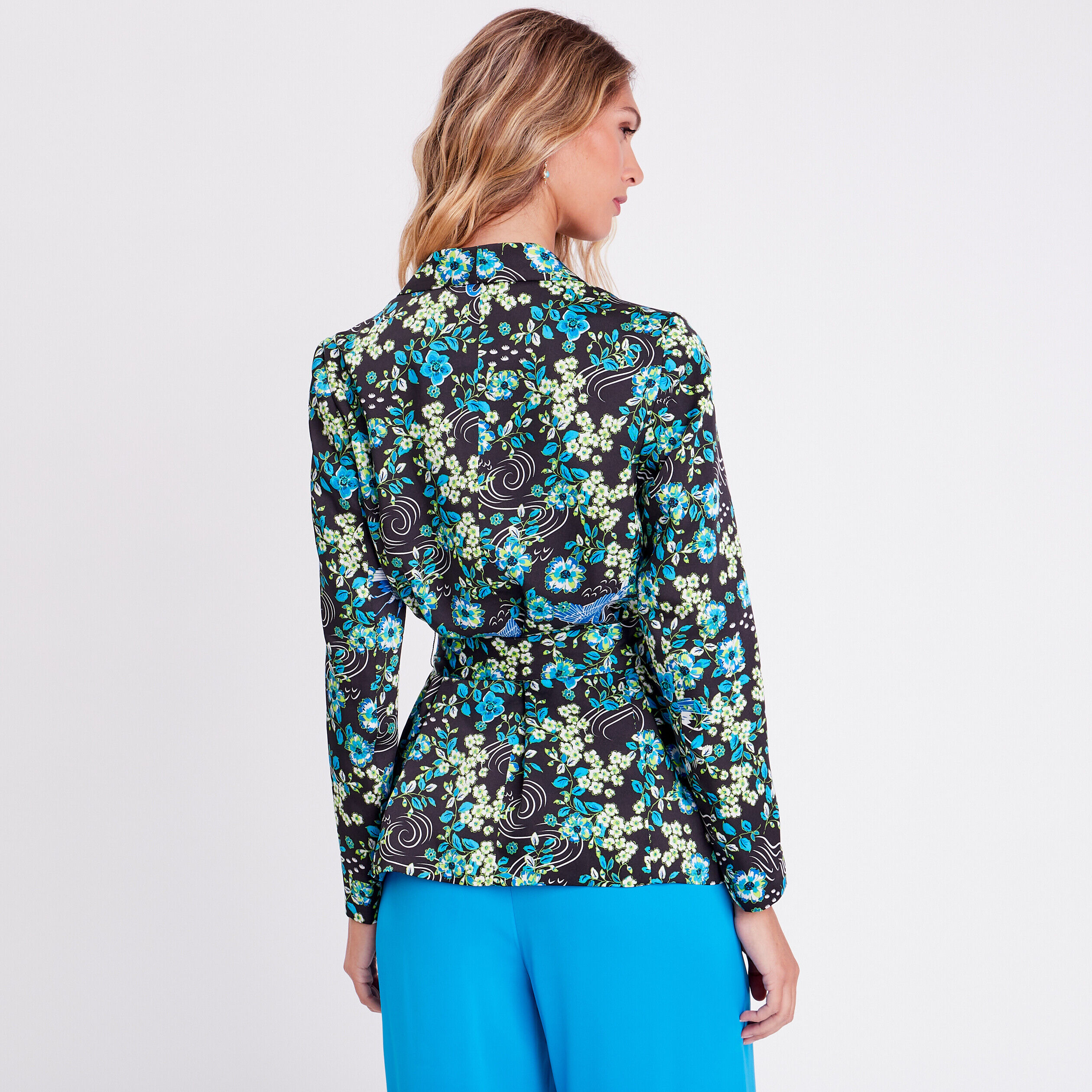 Veste esprit blazer col châle noir femme | Cache Cache