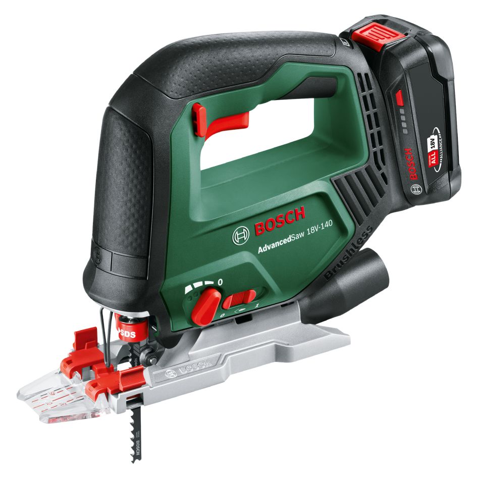 Bosch Green 0603013003 AdvancedSaw 18V-140 Akumulatorska ubodna pila 1x 2,0 Ah i punjač AL 18V-20