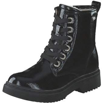 Barbarella Schnür Boots in schwarz