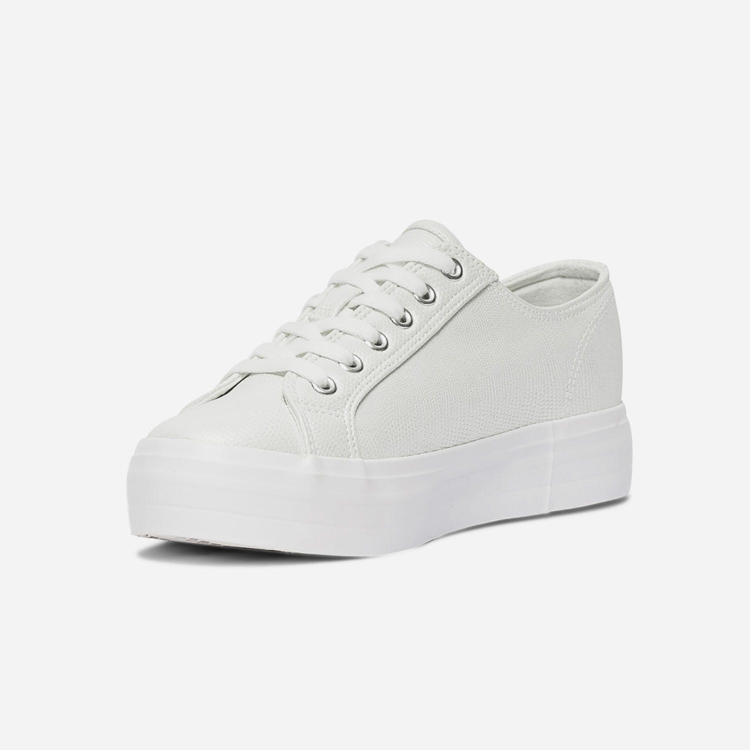 Tennis TEXTO blanc irisé embossée effet python