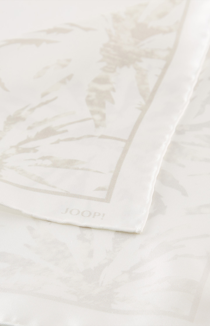 Seiden-Einstecktuch in Offwhite