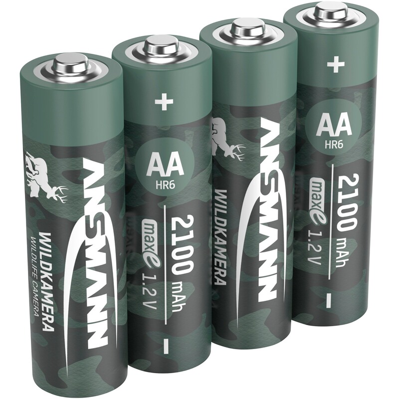 Ansmann Akku NiMH 2100 - 4 Stück ideal für Wildkameras