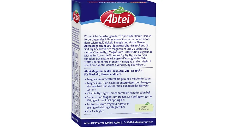 ABTEI Magnesium 500 Plus Vital Depot 42 Tbl