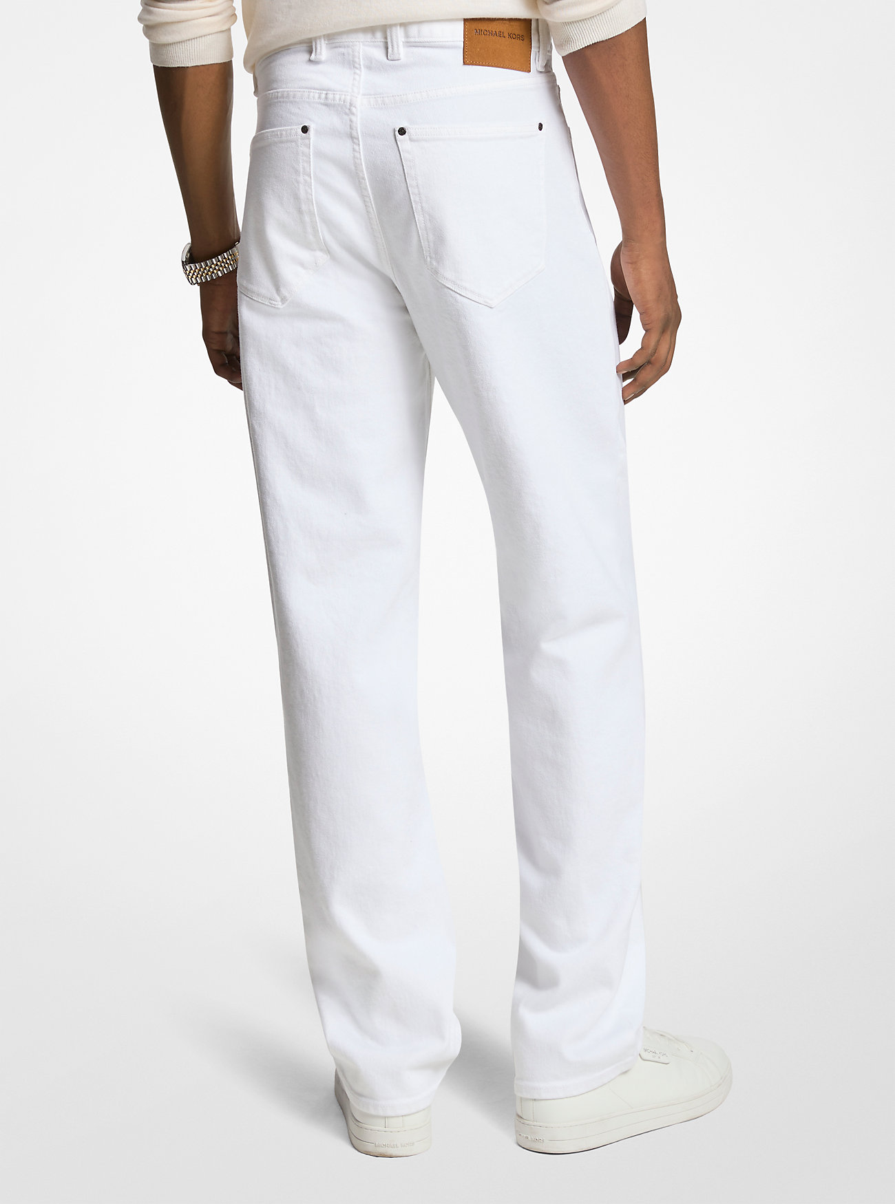Finn Straight-Ben Stretch Denim Jeans – HVIT