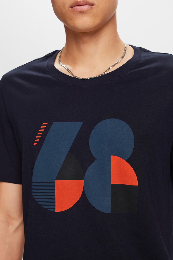 Bedrucktes Jersey-T-Shirt, 100 % Baumwolle
