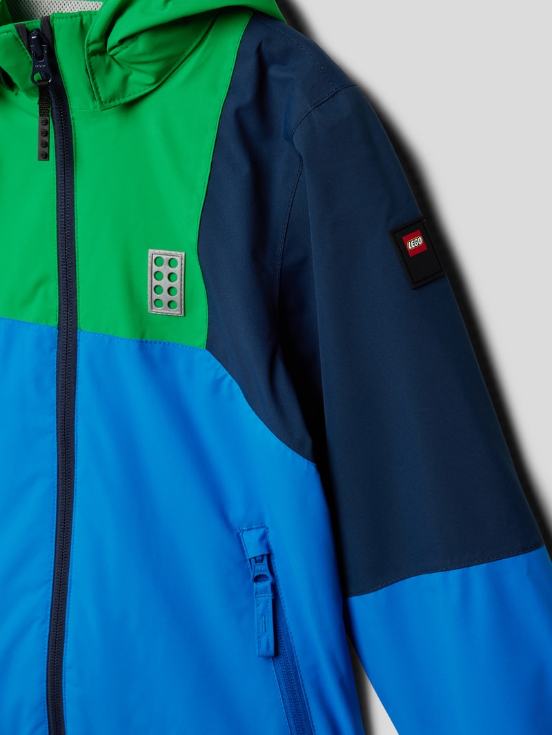 Jacke mit Label-Details in grün