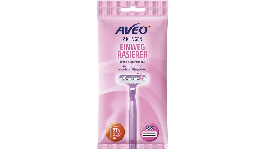 AVEO 2 Klingen Einwegrasierer Damen