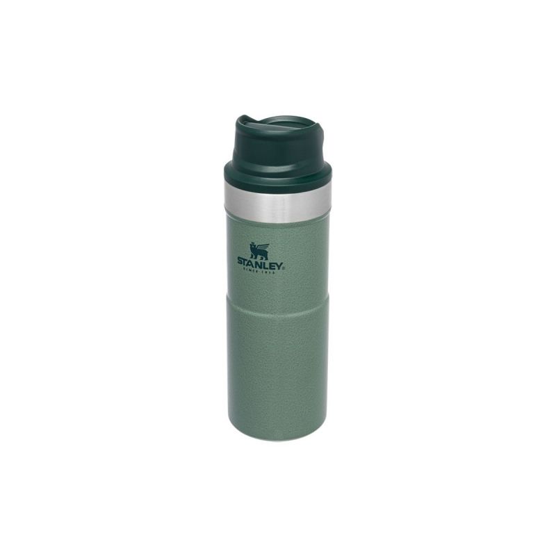 Stanley Thermoflasche, Classic Trigger-Action Travel Mug 12oz \/ 350ml Hammertone Green