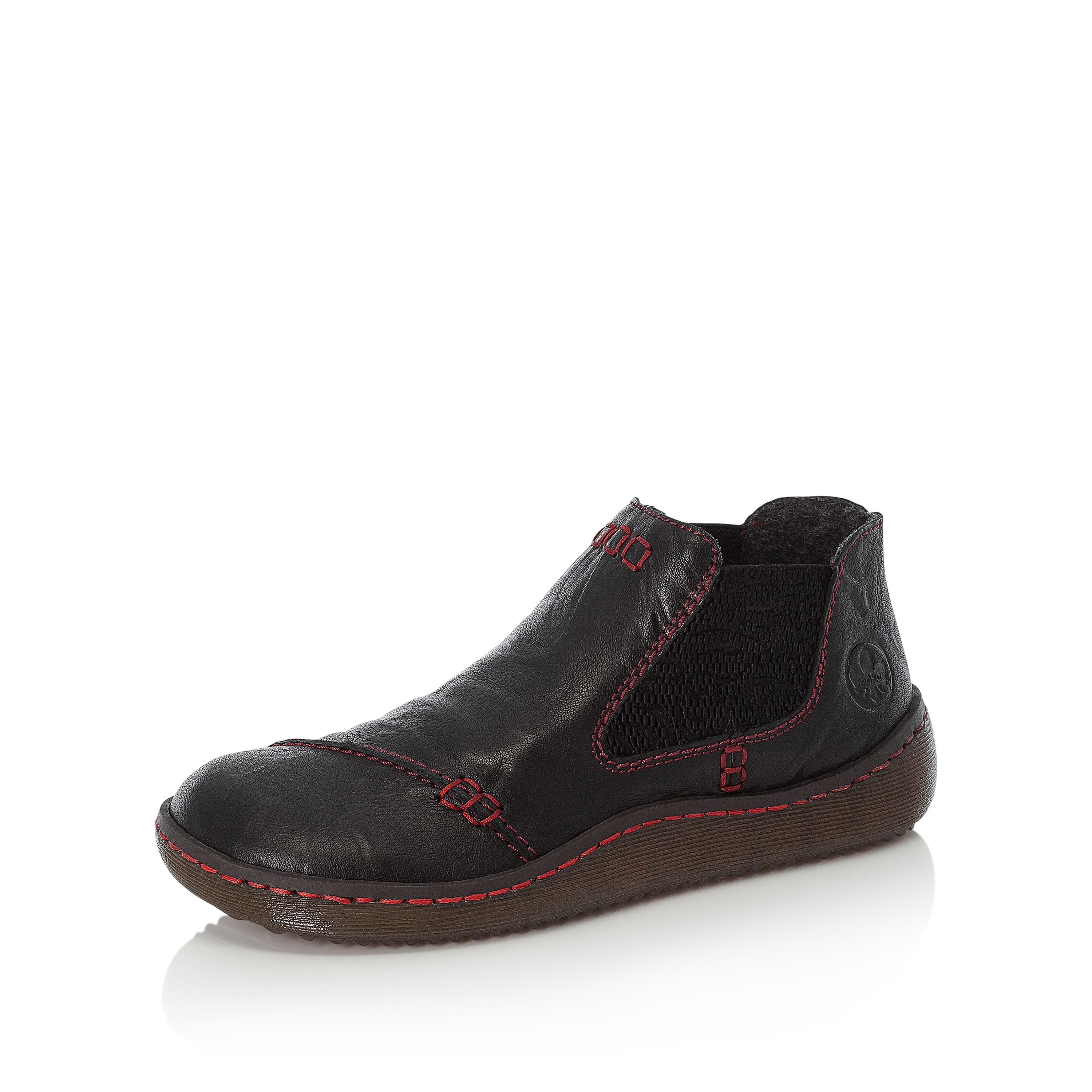 Rieker Damen Slipper tiefschwarz