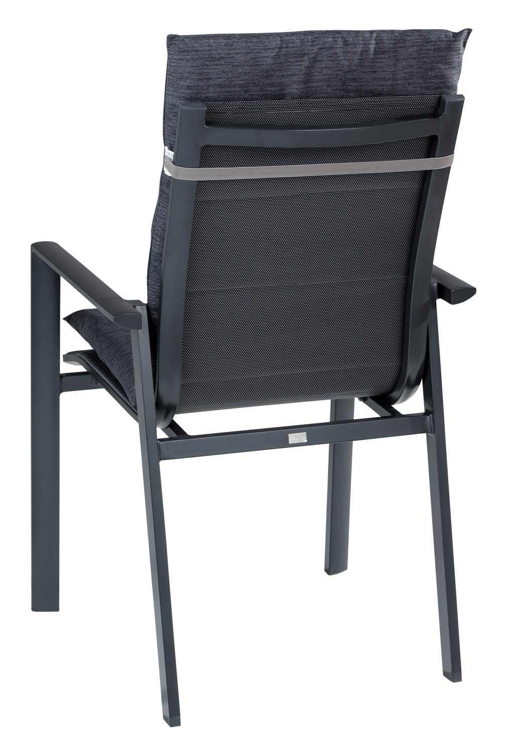 GO-DE Polsterauflage INDIGRO, B 48 x L 108 cm, Dunkelgrau, 4er Set, (Set, 4 St), Gartenstuhlauflagen für Mittellehnstühle