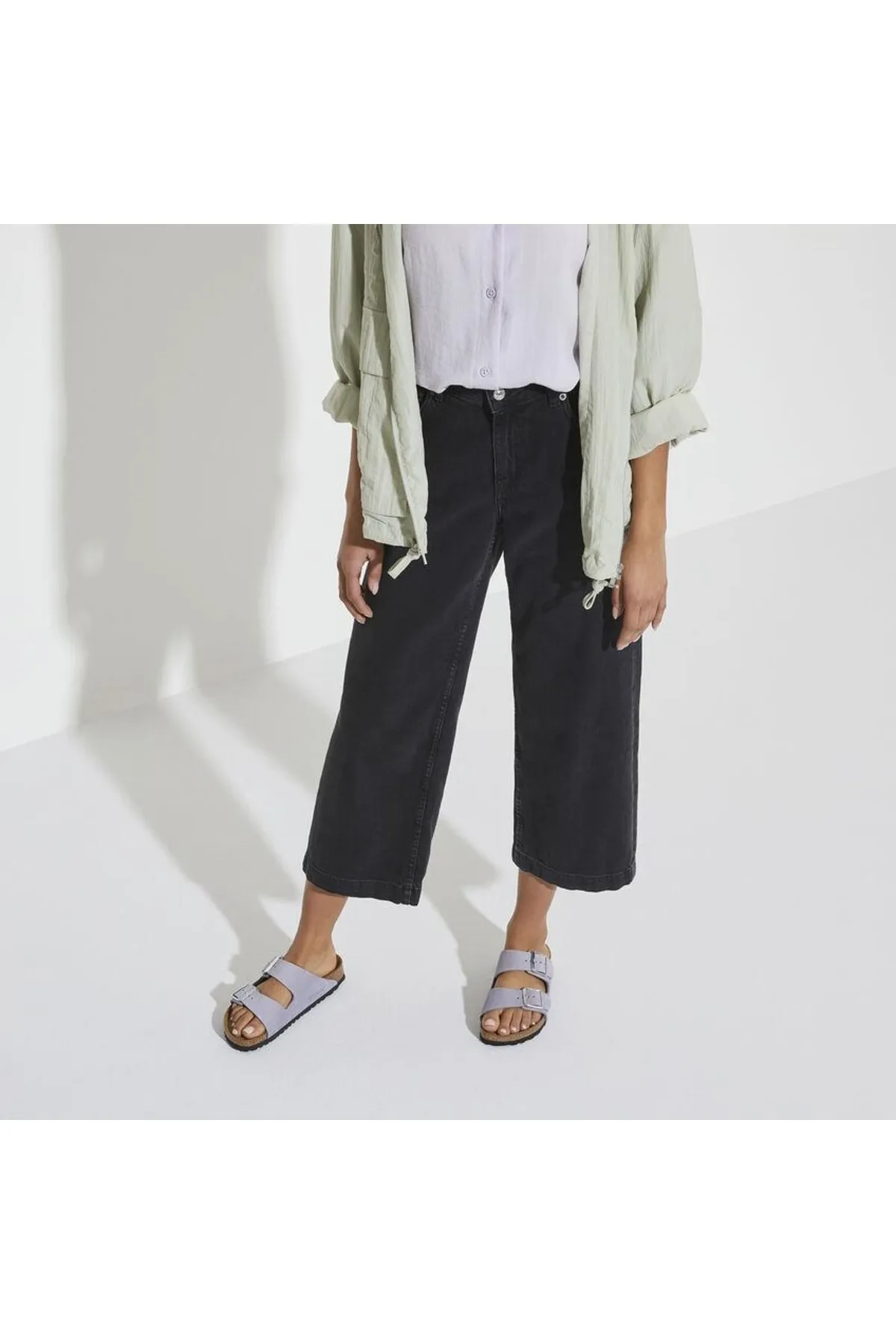 Birkenstock  Pantolette - Lila - Flacher Absatz