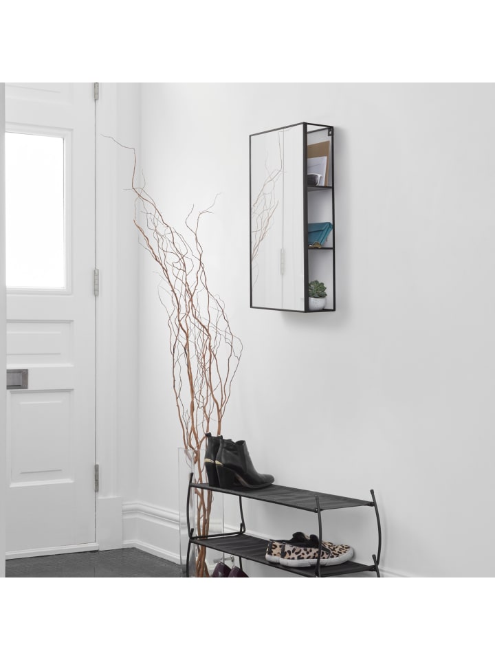 umbra Spiegel Cubiko schwarz  30 x 13 x 62cm in schwarz günstig kaufen onesize