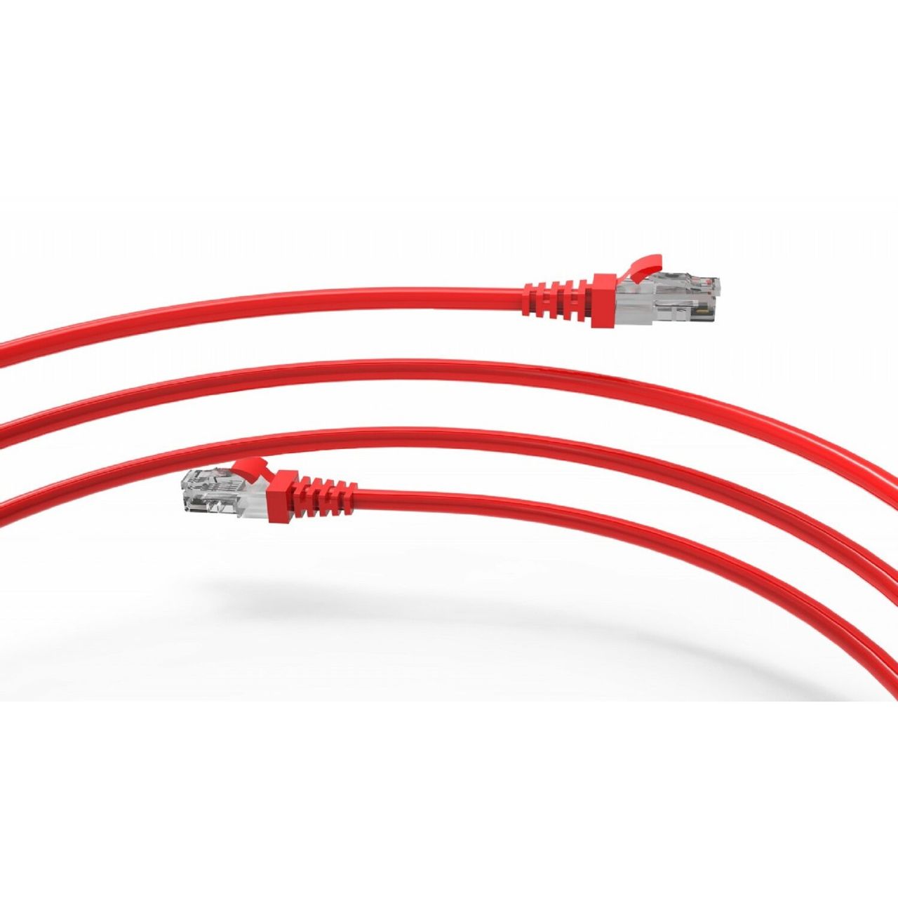 Inca ICAT6-01TK RJ45 Cat6 UTP Ethernetkabel LAN-Kabel Rot 1 Meter
