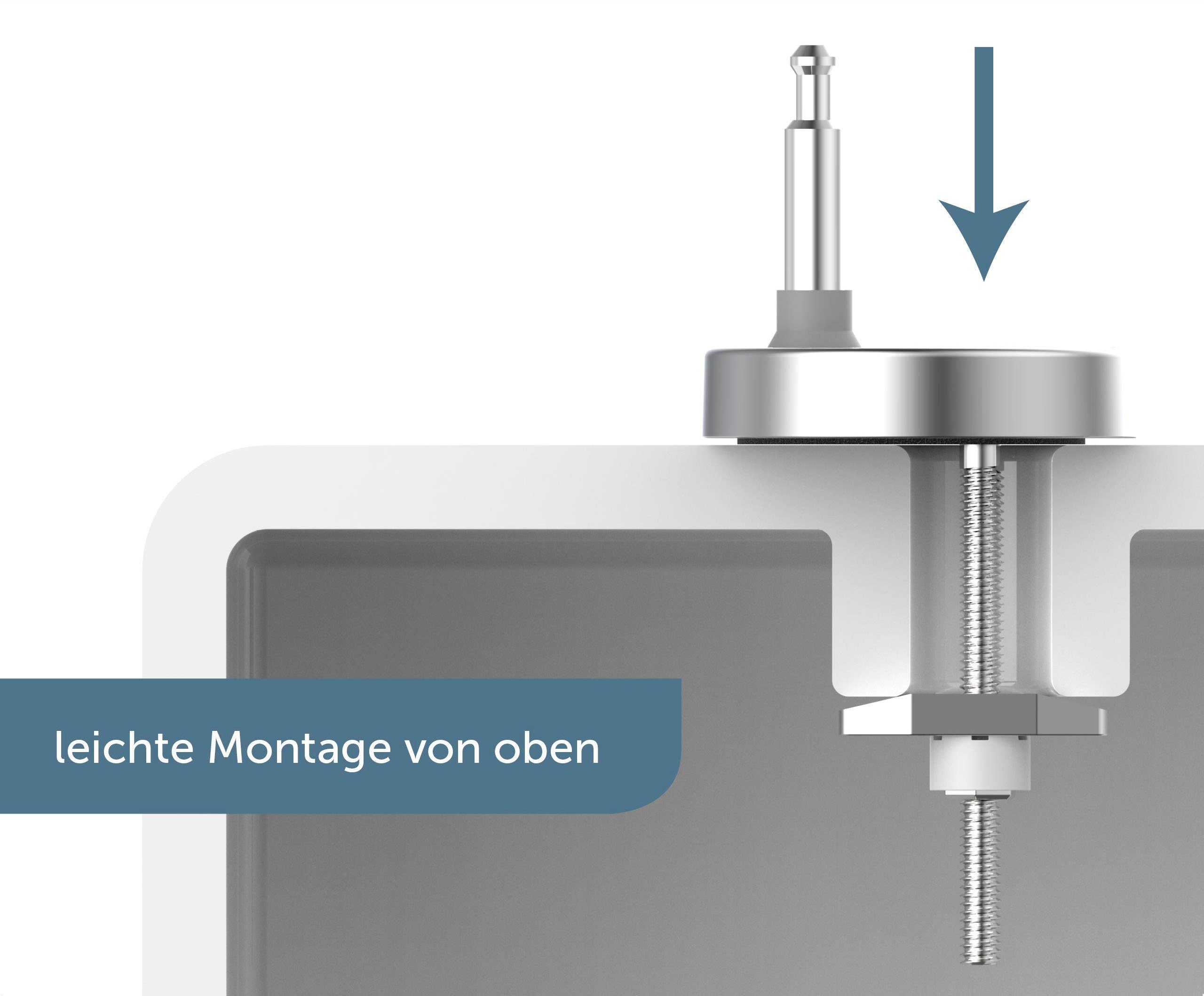 Schütte WC-Sitz Magic Light, Duroplast, mit Absenkautomatik und Schnellverschluss, High Gloss