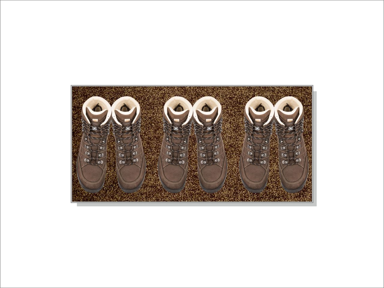 Keilbach Designprodukte Keilbach Edelstahl Schuhwanne, 77 x 37 cm, braun