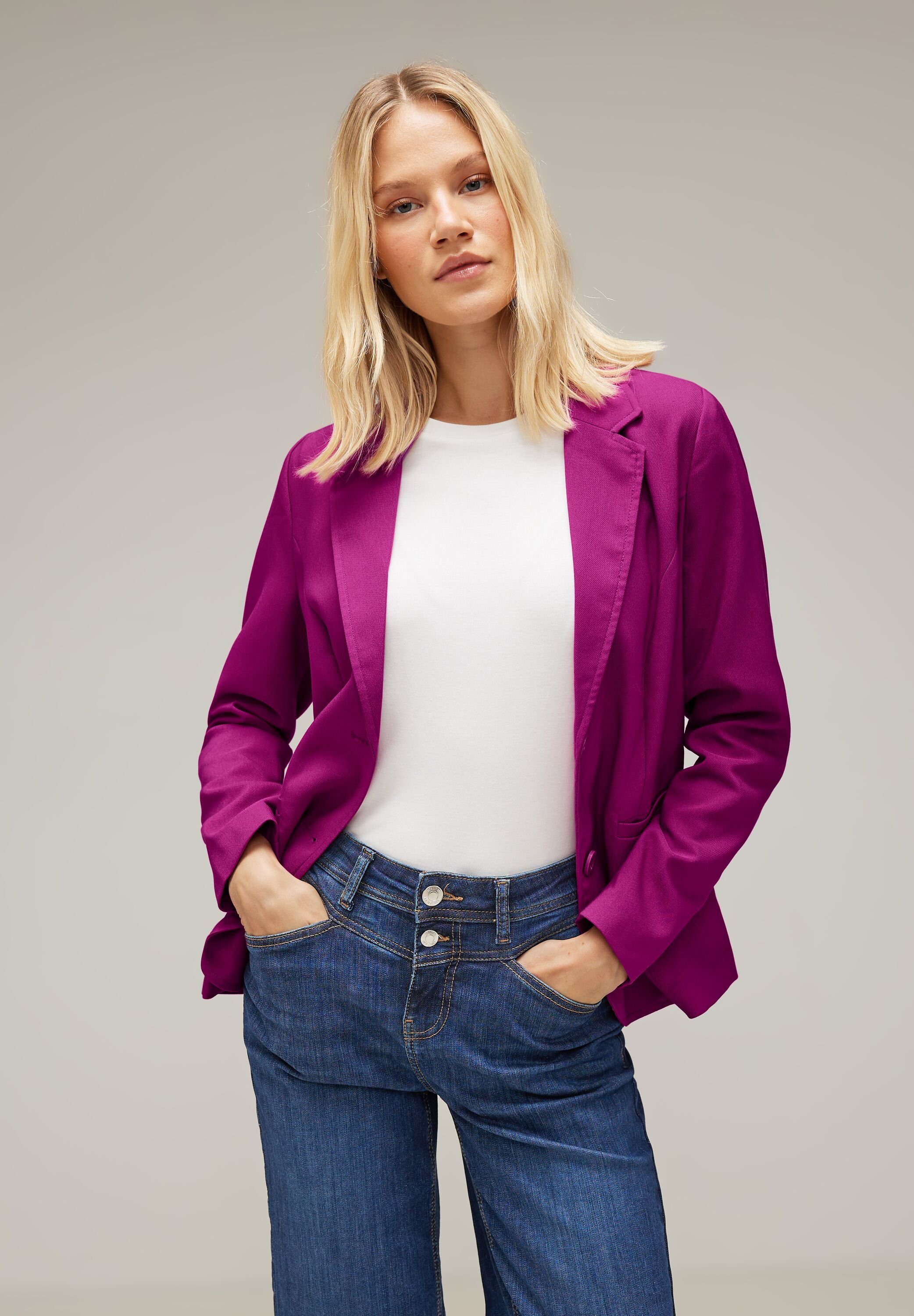 STREET ONE Kurzblazer mit Reverskragen