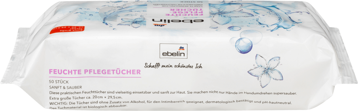 Feuchte Pflegetücher, 50 St