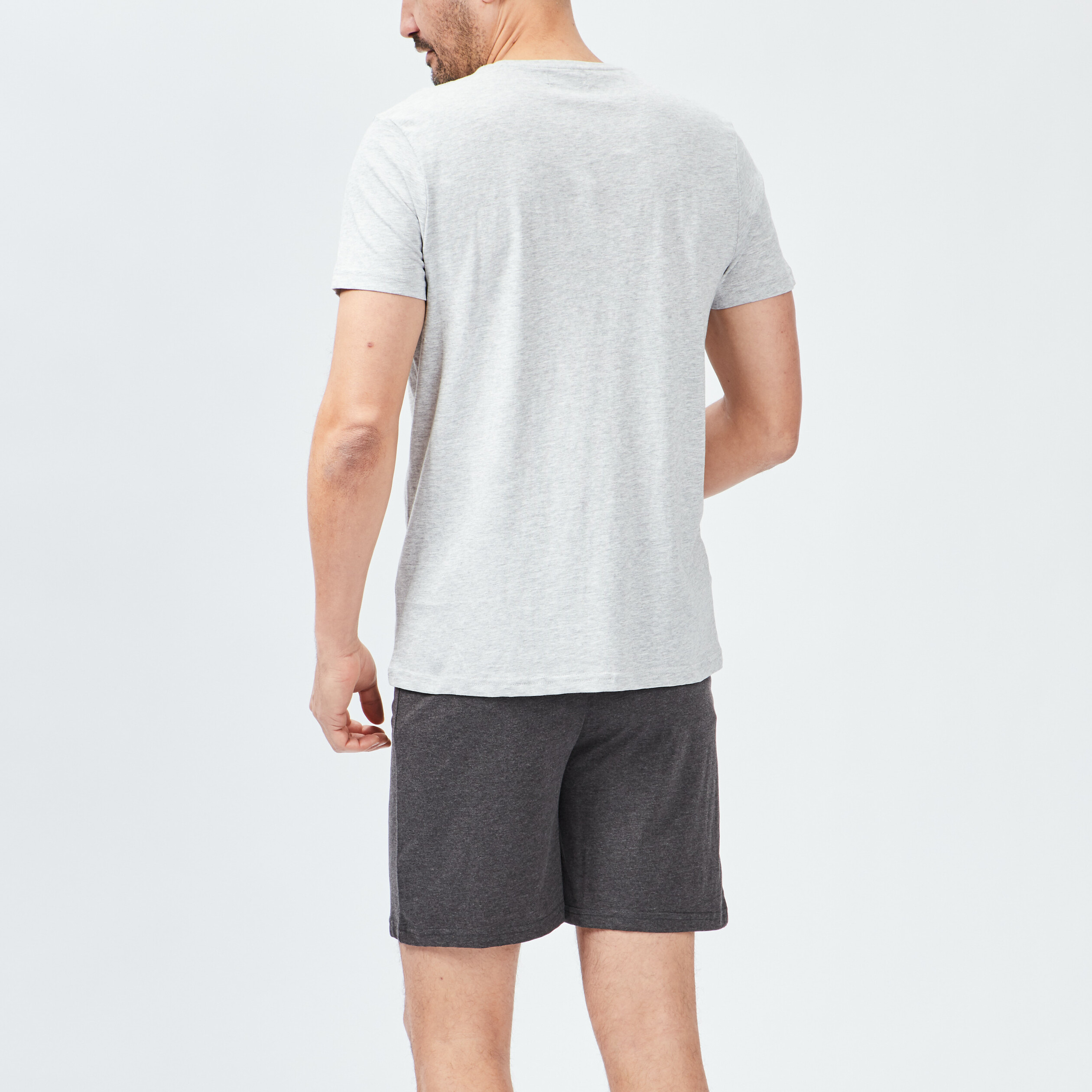 Ensemble pyjama 2 pièces gris homme | La Halle