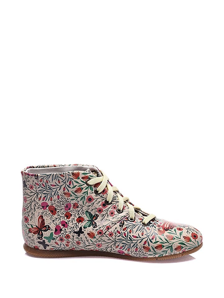 Streetfly Schnürschuhe in Beige/ Bunt günstig kaufen 38