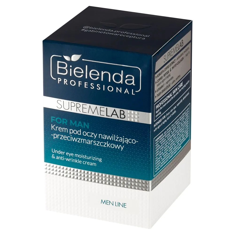 Bielenda Professional Supremelab Men Line Fugtighedsgivende og Anti-rynke Øjencreme