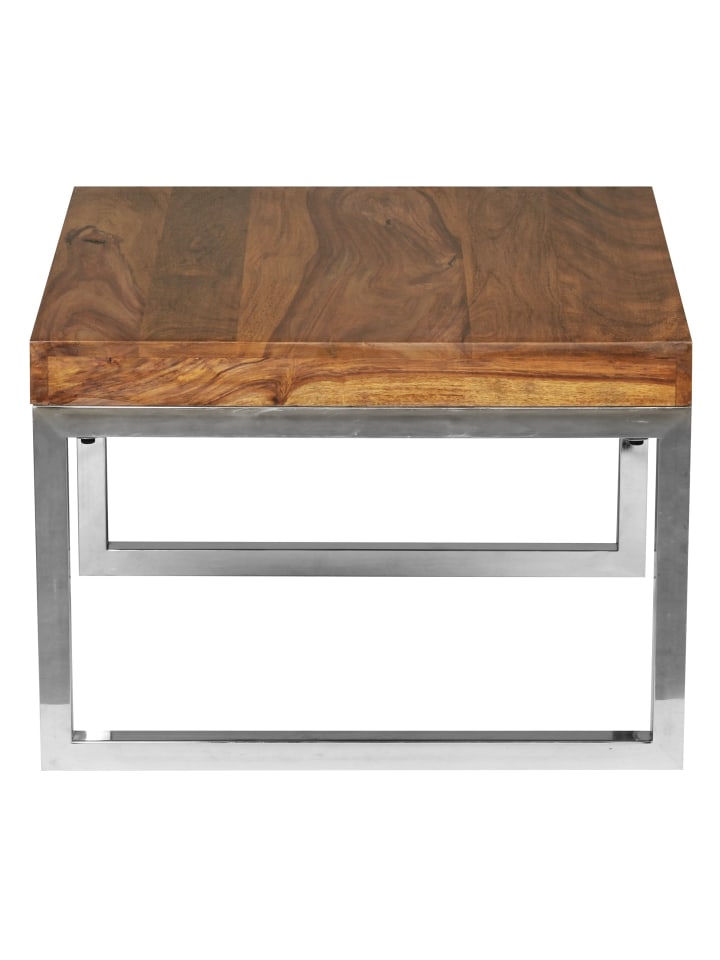 KADIMA DESIGN Beistelltisch GUNA Massiv-Holz Wohnzimmer-Tisch günstig kaufen