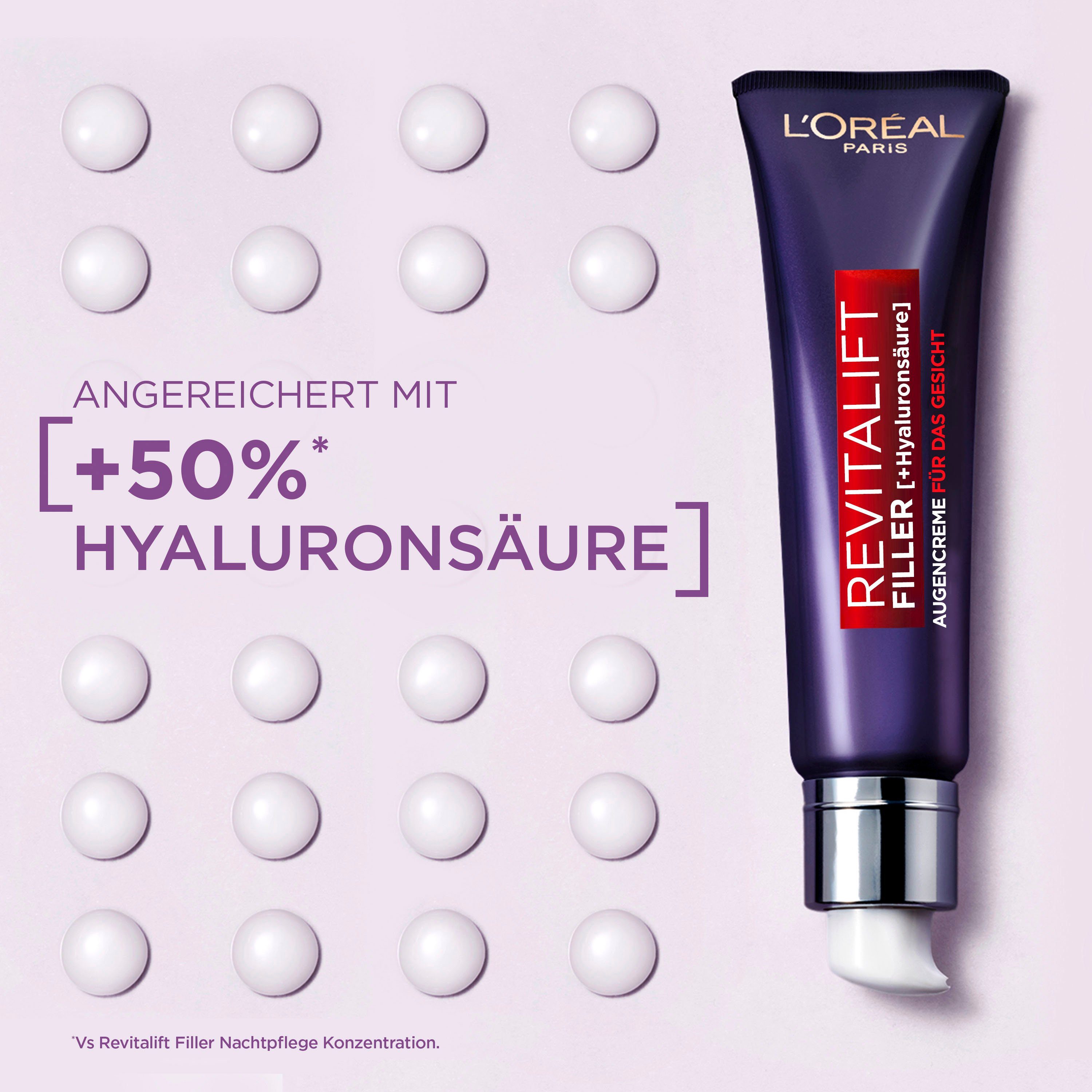 L'ORÉAL PARIS Gesichtspflege Revitalift Filler Augencreme für das Gesicht