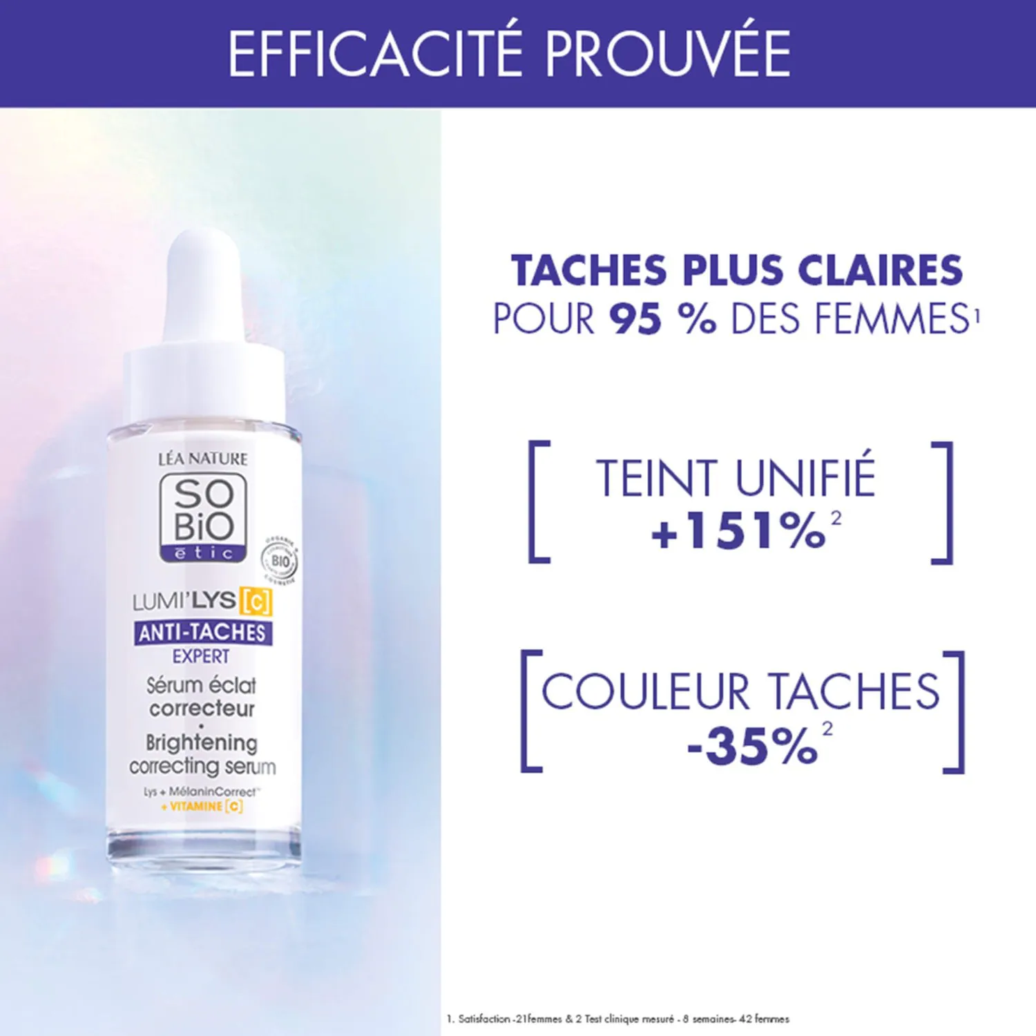 SO BiO étic posvetljevalni korektivni serum proti temnim madežem, Lumi'lys [C]
