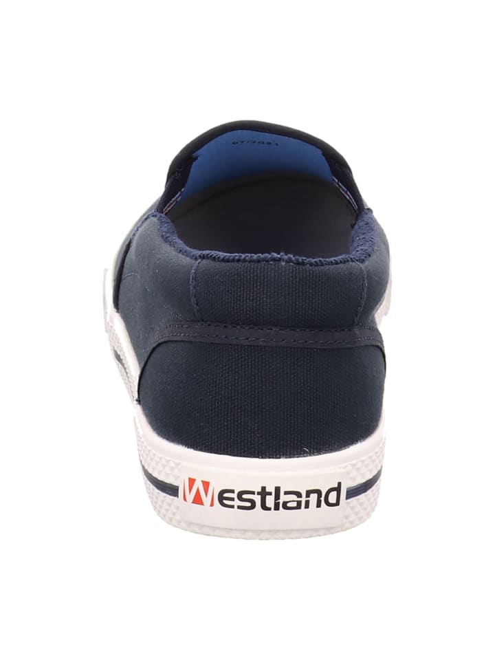 WESTLAND Sportliche Slipper in Blau günstig kaufen